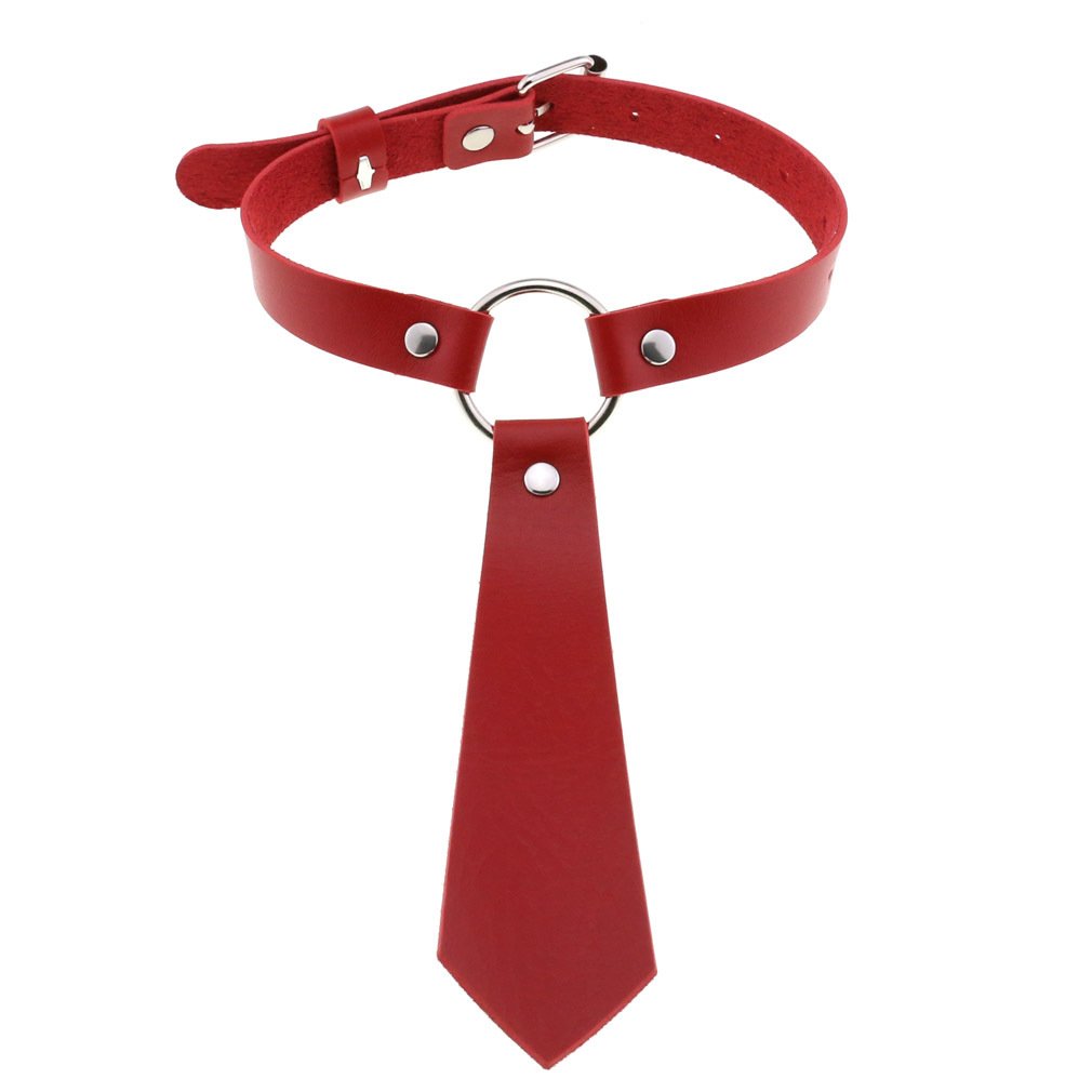 Flirting PU Leather Tie Collar Strap Gay and Lesbian Bondage Underwear BDSM and Sex Toys for Men Women