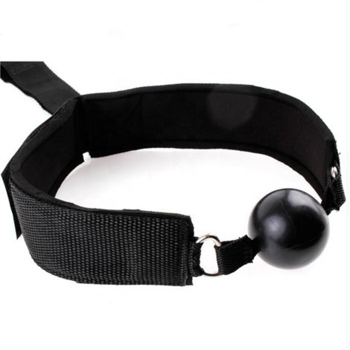 Couple SM bondage restraint gear sex toys adjustable handcuff with mouth gag