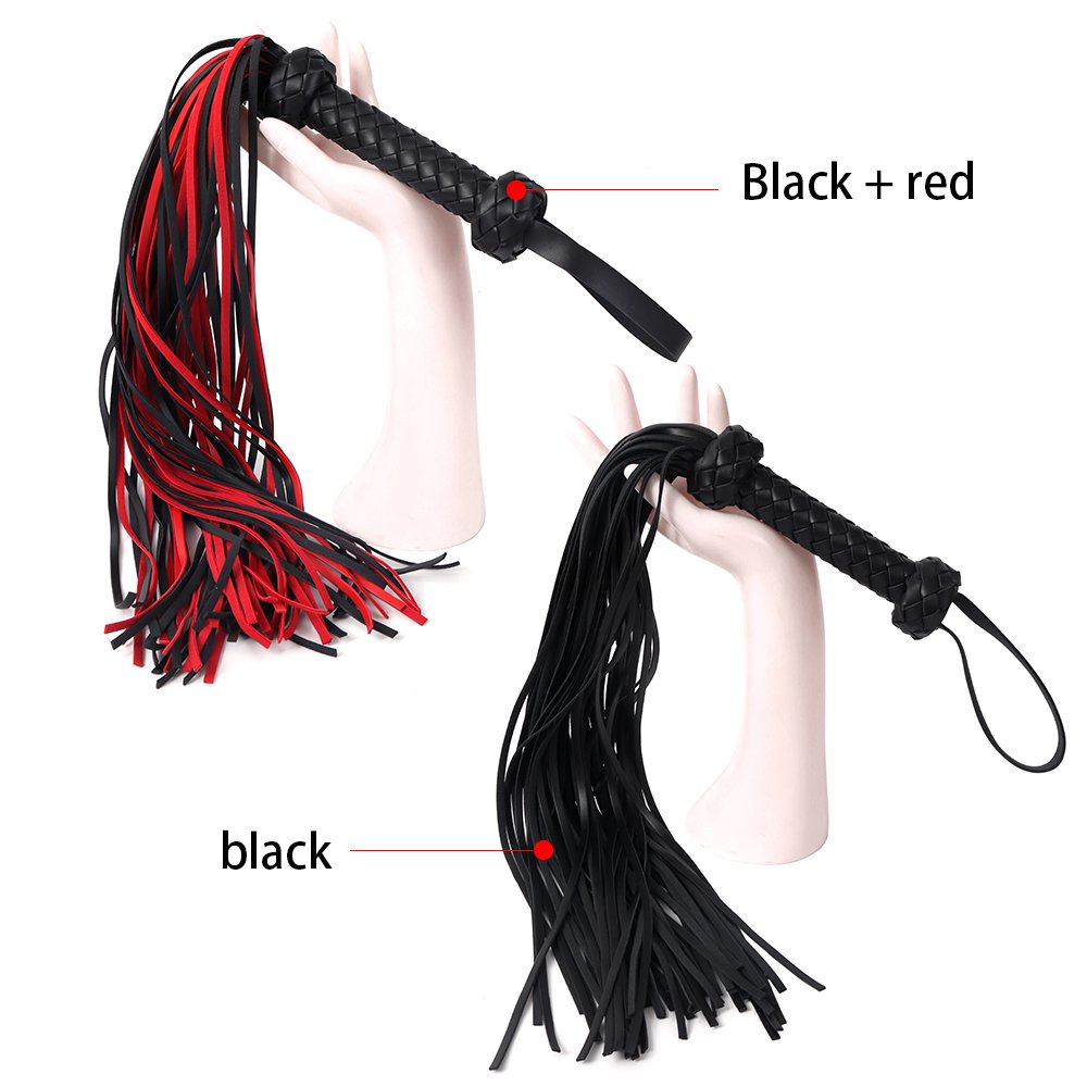 High Quality BDSM Restraint Fetish Leather Hand Woven Sex Horse Whip Cosplay Bondage Flogger Queen Whip