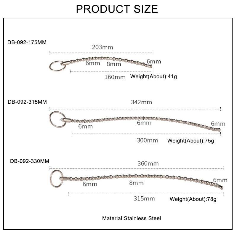 Long Penis Toys Stainless Steel Penis Plug Bondage Gear Urethral Sounds Pain Bdsm Sex Toys For Men juguetes sexuales