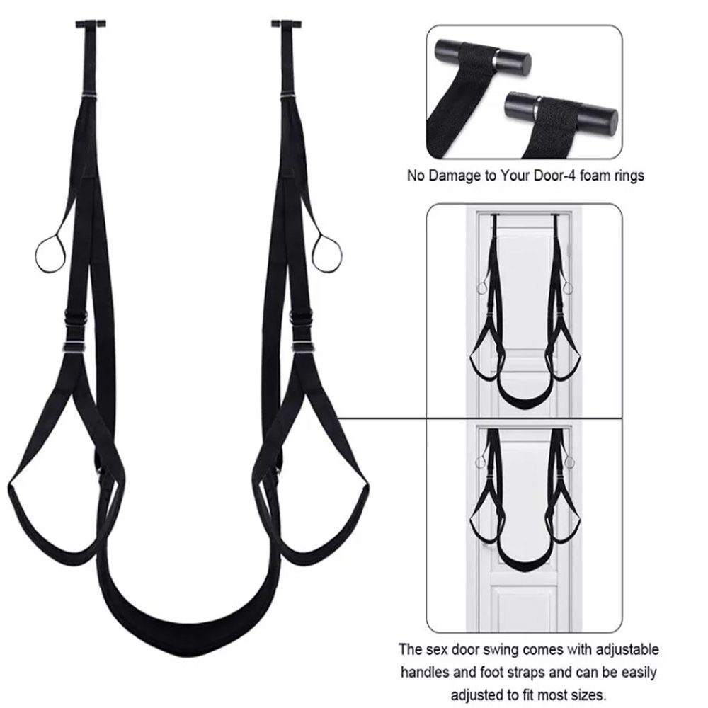 Erotic Bdsm Bondage Harness Door Swing Belt Restraints Couples Sexual Games Women Hanging Flirting Love Sex Bondage Sm Suit