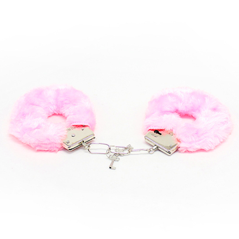 Sexy BDSM toys Soft Metal Wrist Fluffy Handcuff Sex Gift Toys Love Cuff Cheap Handcuffs