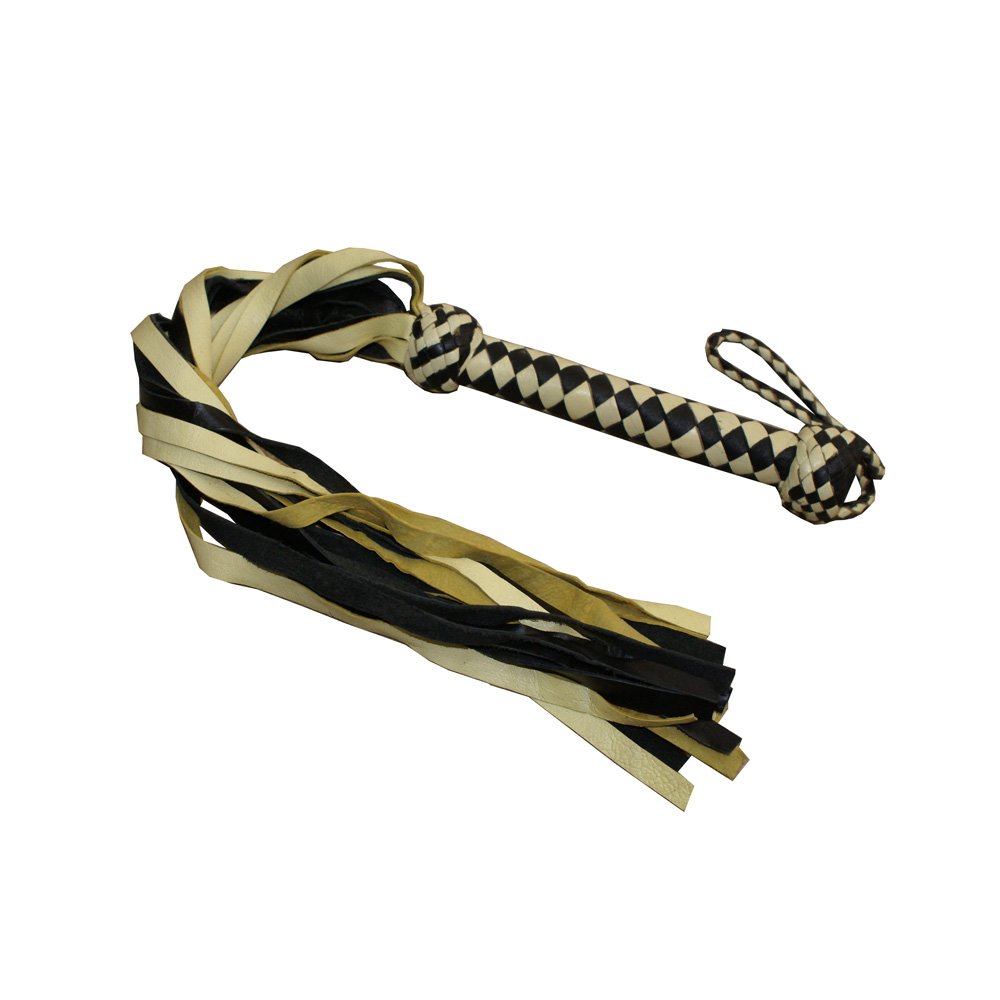 HMB-504D LEATHER BULLWHIP FLOGGER WHIPS 24 PCS SOFT TAILS BDSM SPANKING BONDAGE GEAR MIX COLORS