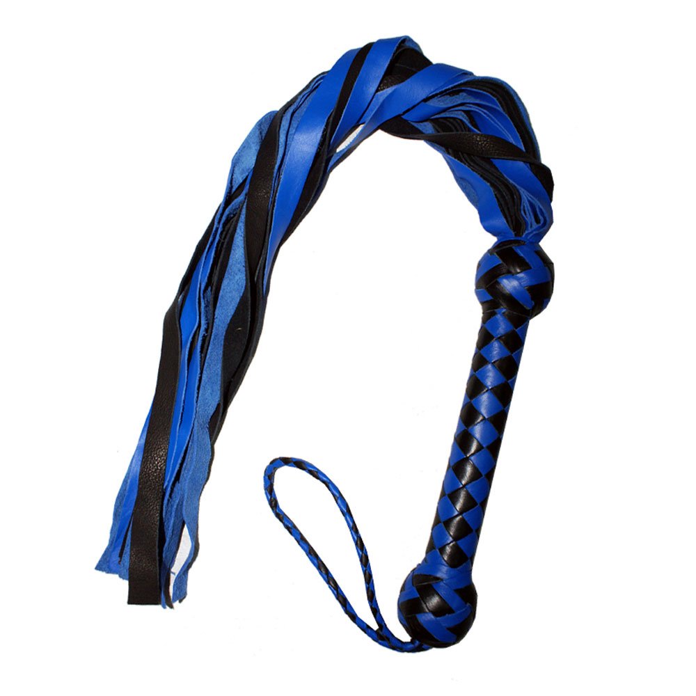 HMB-504D LEATHER BULLWHIP FLOGGER WHIPS 24 PCS SOFT TAILS BDSM SPANKING BONDAGE GEAR MIX COLORS