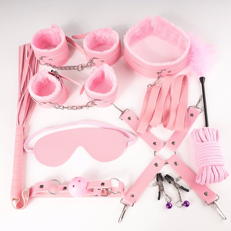 SM set sex toys for couples adult bondage gear fetish Bondage Restraints Set whip Adult Games bondage gear sex toys for men