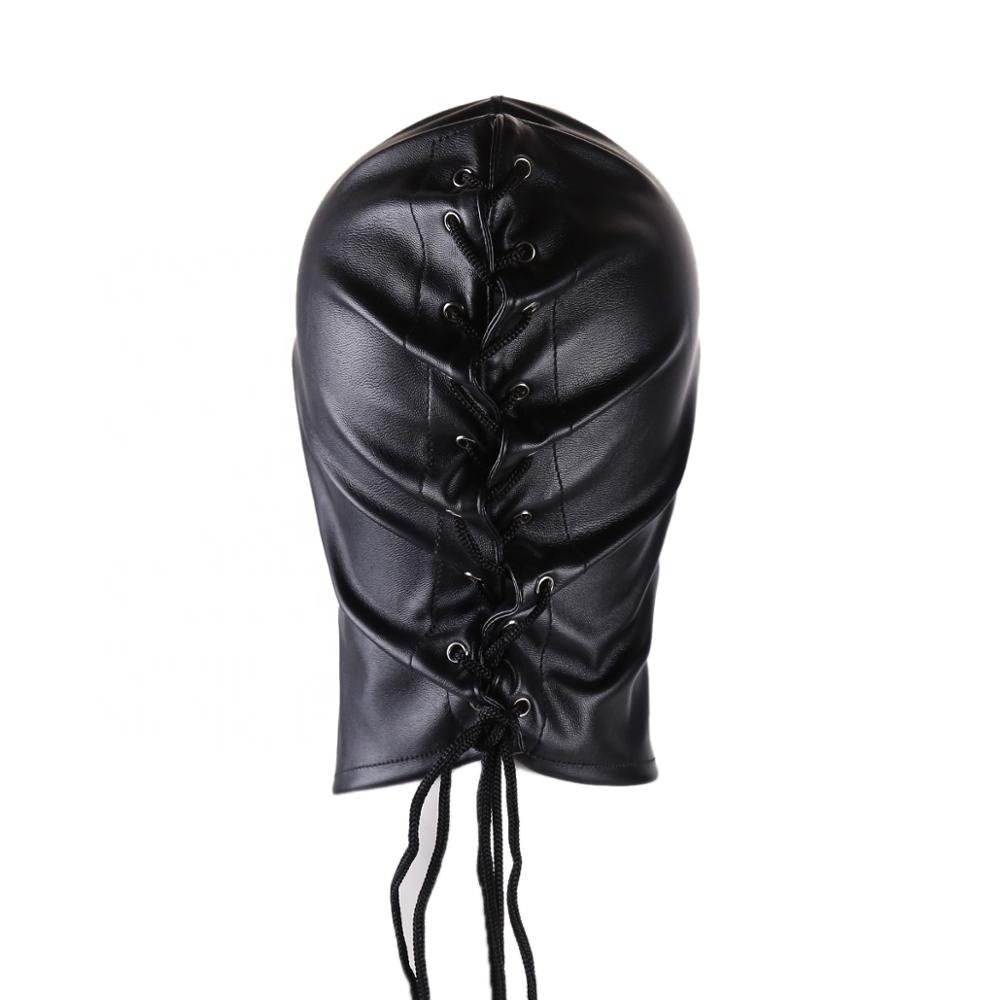 Factory BDSM Bondage Puppy Leather Hood Eye Gear Fetish Restraints Fetish Hood Erotic Couple Flirting Adult Toys Adjustable