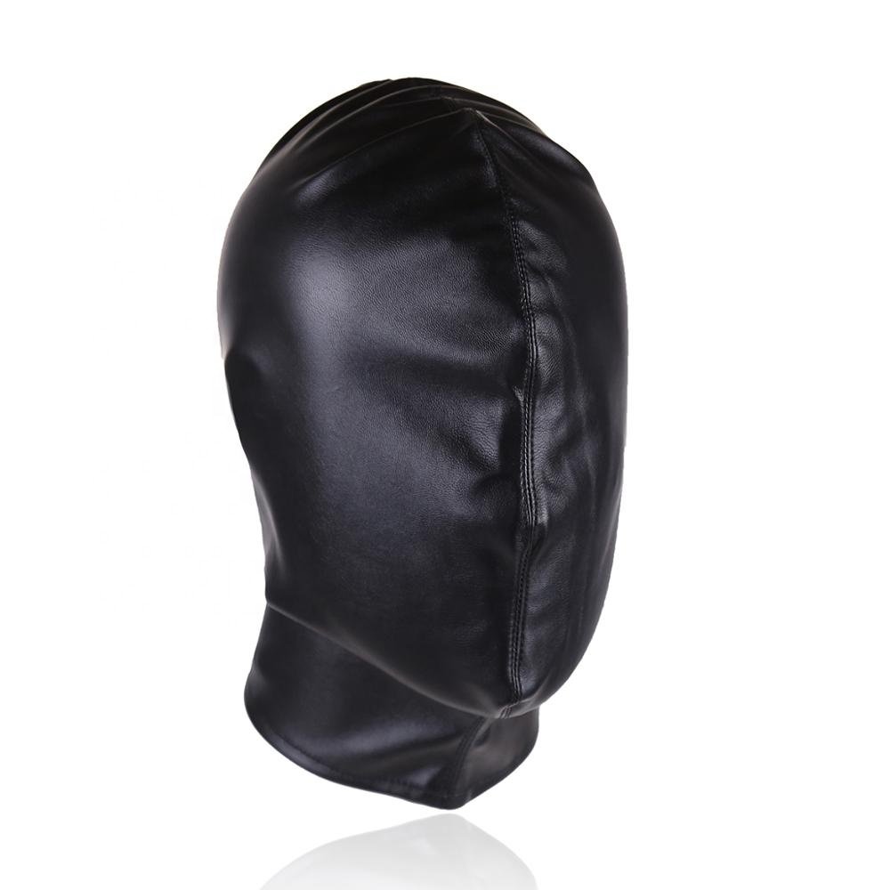 Factory BDSM Bondage Puppy Leather Hood Eye Gear Fetish Restraints Fetish Hood Erotic Couple Flirting Adult Toys Adjustable