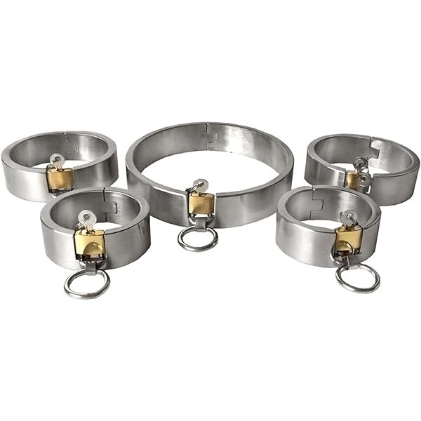 Stainless Steel Bdsm Sm Custom Size Bondage Rest handcuffs Set