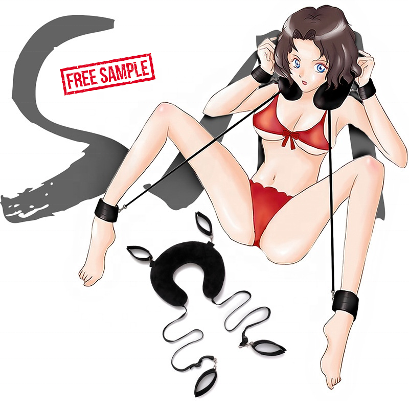 Sex Toys Sex Handcuffs Restraints Open Leg Punishment Bondage with Pillow Belt Strap Furry Fetish Sex Toys for Adult Games