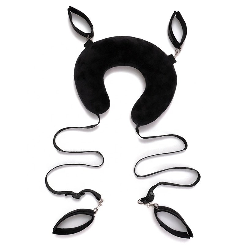 Sex Toys Sex Handcuffs Restraints Open Leg Punishment Bondage with Pillow Belt Strap Furry Fetish Sex Toys for Adult Games
