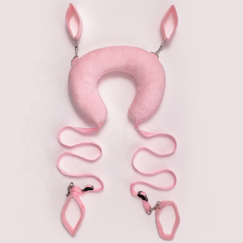 Sex Toys Sex Handcuffs Restraints Open Leg Punishment Bondage with Pillow Belt Strap Furry Fetish Sex Toys for Adult Games
