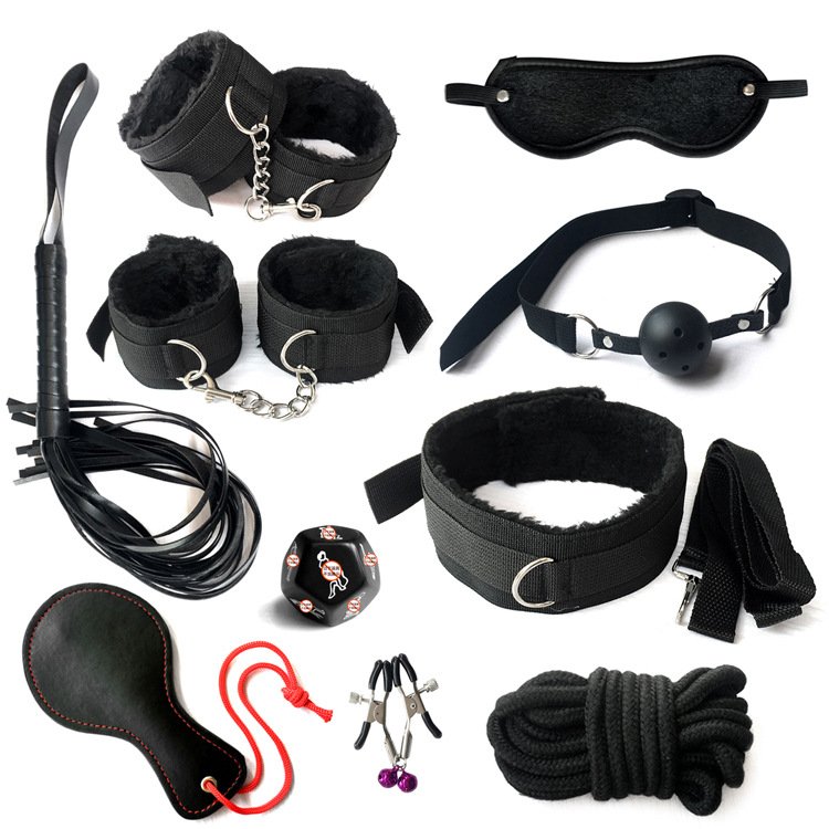 Adjustable SM wrist and ankle spreader bondage kit fetish gear accessories 10 Pieces/Unit adult sex toys for men women