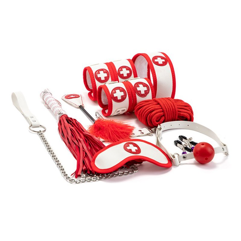 Adult toys female bundled nurse ten-piece suit sex tools sex toys stewardess bed equipment training