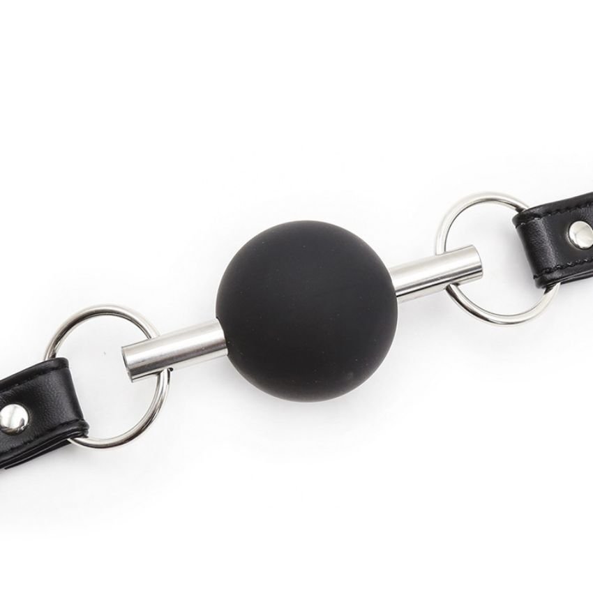 Hot Selling Adult Product Sm Bondage Gear Mouth Ball Gag With Pu Leather Strap Fetish Sex Toys For Couples Adult