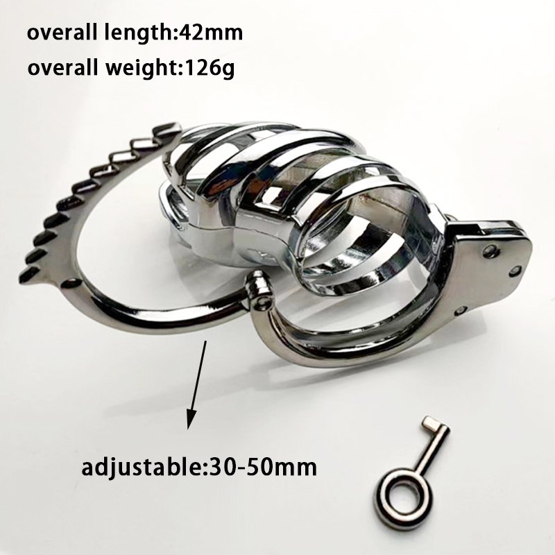 Male Chastity Lock BDSM Sex Toy Stainless Adult Cock Cage for Abstinence from Masturbation Bondage Gear