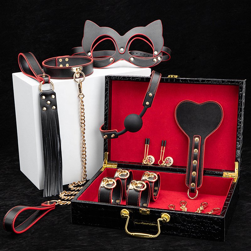 Bondage Kits Genuine Leather Restraint Set Fetish BDSM Gear Erotic Role Play Sex Toys For Couples SM Adult Cosplay Games
