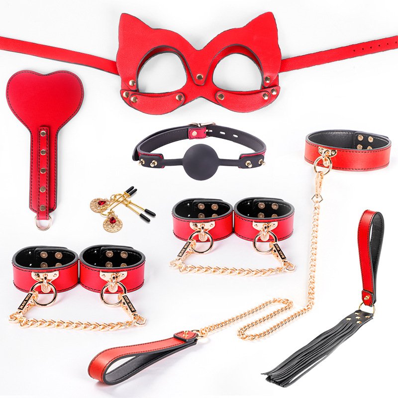 Bondage Kits Genuine Leather Restraint Set Fetish BDSM Gear Erotic Role Play Sex Toys For Couples SM Adult Cosplay Games