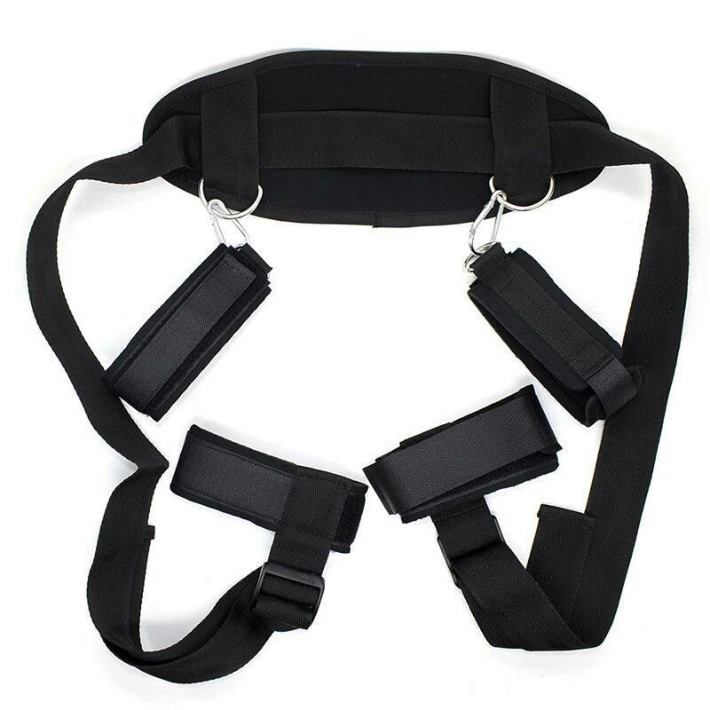Upgraded Version Adult Sex Toy for Couples Women's Bondage Gear with Leg Stretcher Binding Leg Strap for Gay Users