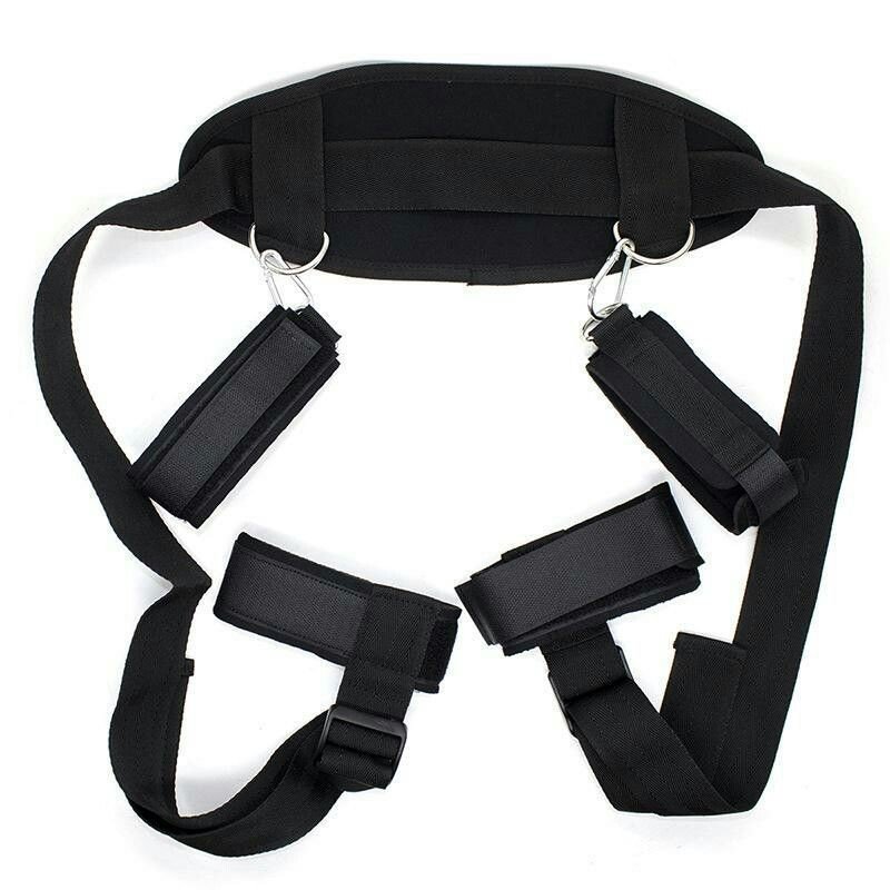 Upgraded Version Adult Sex Toy for Couples Women's Bondage Gear with Leg Stretcher Binding Leg Strap for Gay Users