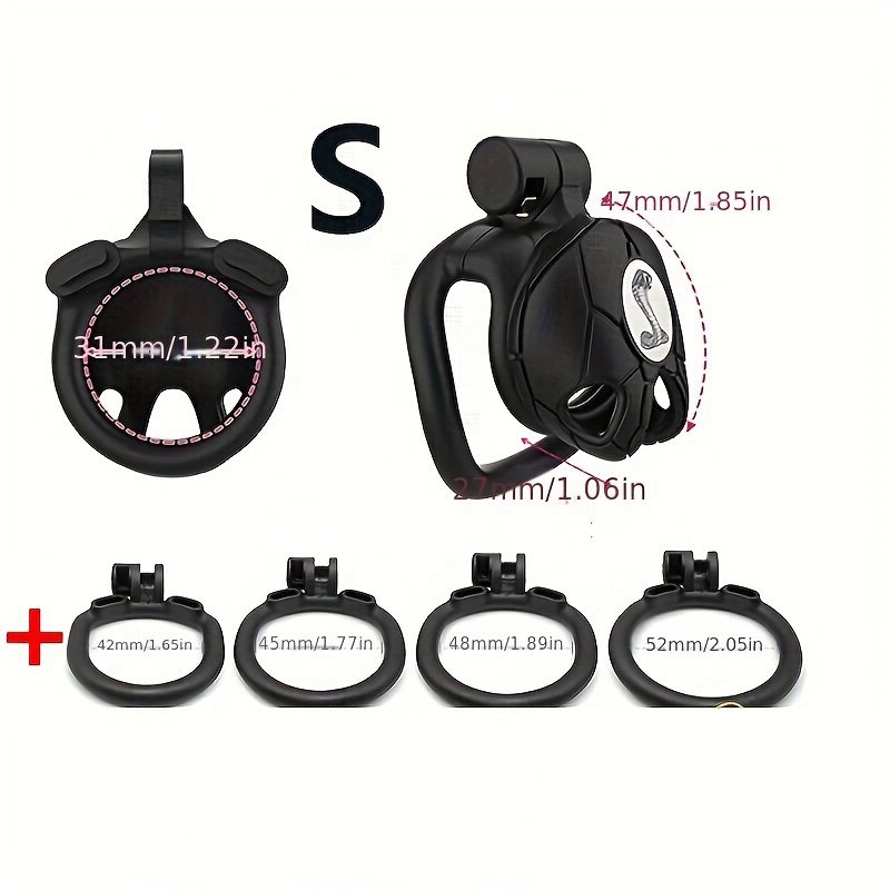 High Quality Customizable Men's Plastic Resin Chastity Devices Penis Locks and Cock Cages Male Sex Toy Bondage Gear