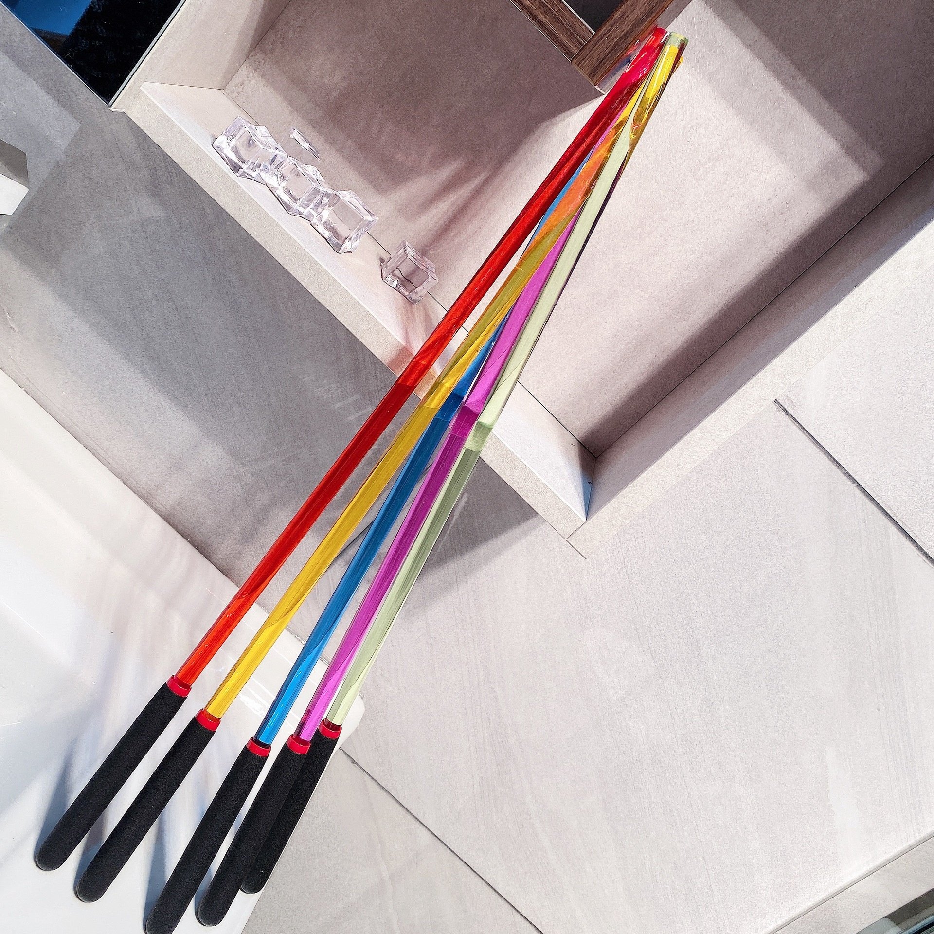 MOGlovers BDSM acrylic elastic stick paddles whip pat spanking beat Acrylic spank ass tool paddle for adult Game teaching
