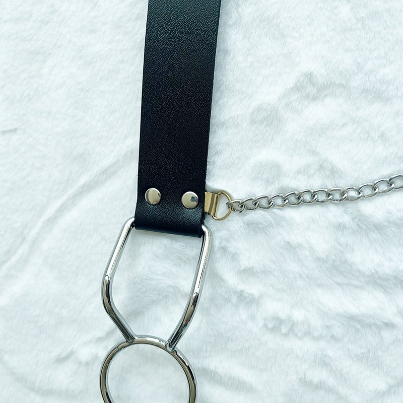 SM adult bondage Sexy mouth Breathable Men Woman with nipple clamps