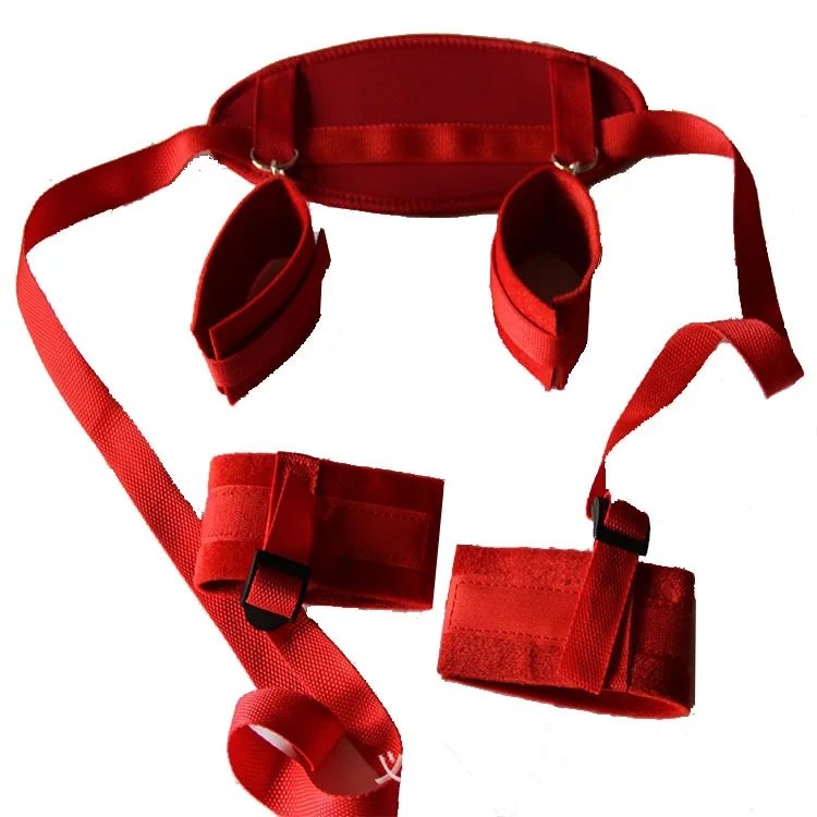 Couple BDSM Bed Restraints Kit Sex Toys Wrist Leg Restraint Straps Hand & Ankle Cuffs Adults Bed Sex Bondage Restraints Set