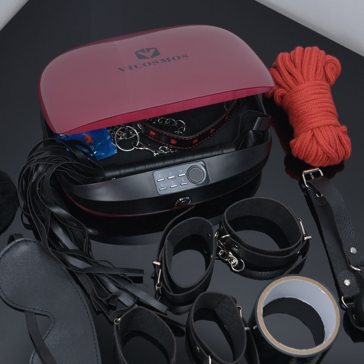 Biometric Storage box for Luxury BDSM vibrators adult toys storage box vibrator sex toys for woman