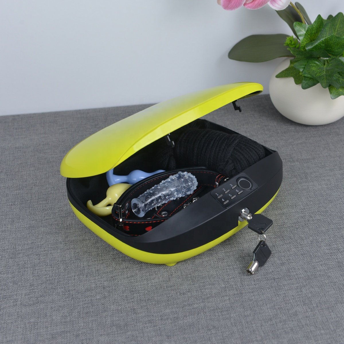 Biometric Storage box for Luxury BDSM vibrators adult toys storage box vibrator sex toys for woman