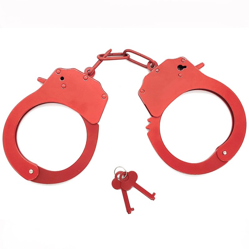 Toy Sex Set shackles lady Handcuffs Stainless Steel Real Double Lock High Quality Bdsm metal chain adult toy Handcuff