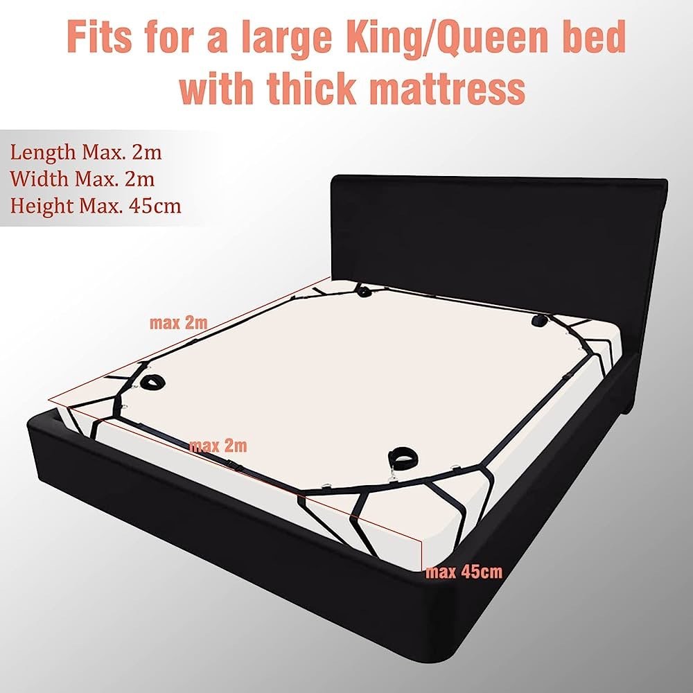 Wholesale New Hot Adult SM Sex Spider Web Quad Bed Nylon Adjustable Bondage Harness For Men Women BDSM Bedroom Sex Toys