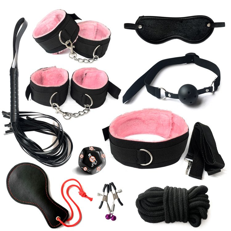 other sex products adult toys slave kit gear rope chinese BDSM PU leather equipment bondage for Couples Pink Purple Black