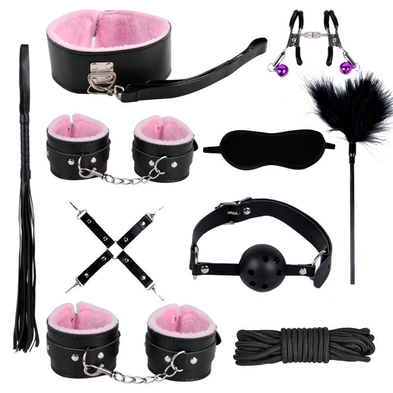 Sexy Metal Furry BDSM Bondage Gear Suit for Couples Restraints Sex Games SM Products