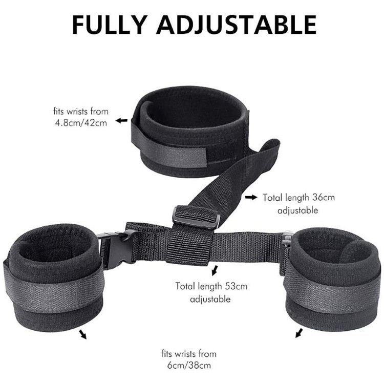 2PCS BDSM Nylon webbing Bondage Set Bondage erotic Kit SM Bondage Gear Slave Flirt SM Game Tools Kit
