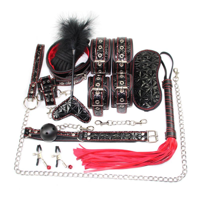 Bdsm Adult Bondage Set 10-piece Couples Flirting Alternative For Adult SM Dog Slave Training Adult Sex Toys