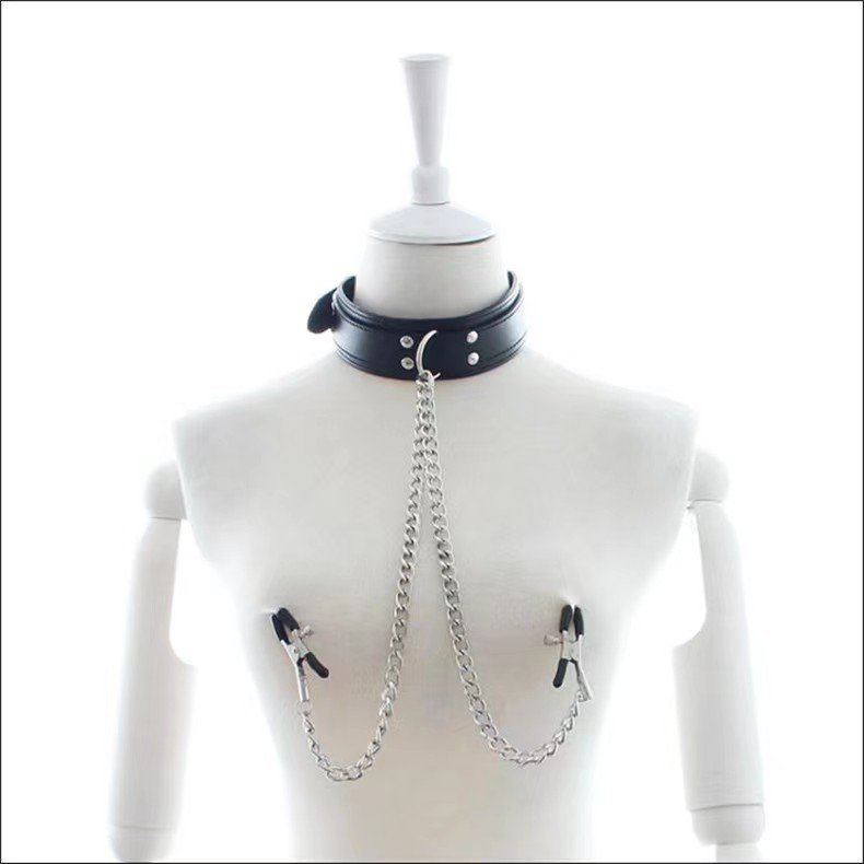 sexy adjustable nipple clip breast punk club sex waist chain Sex Woman Harness Garter Body Bondage Strap Stocking Belt Lingerie