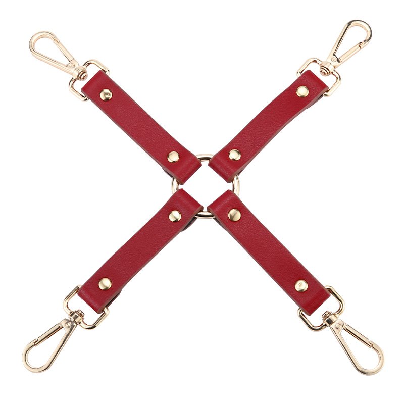 Adult Husband and Wife Bondage Gear Leather Hand Cuffs Sex Collar Spanking Paddle for Bondage Restraint Set