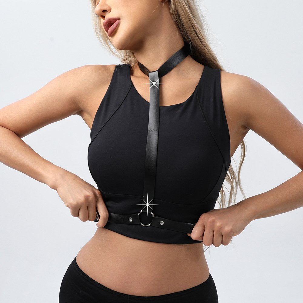 Adjustable European And American Leather Sm Bondage Punk Women's Adult Products Personal Sex Accessories Clothing Drop Shipping