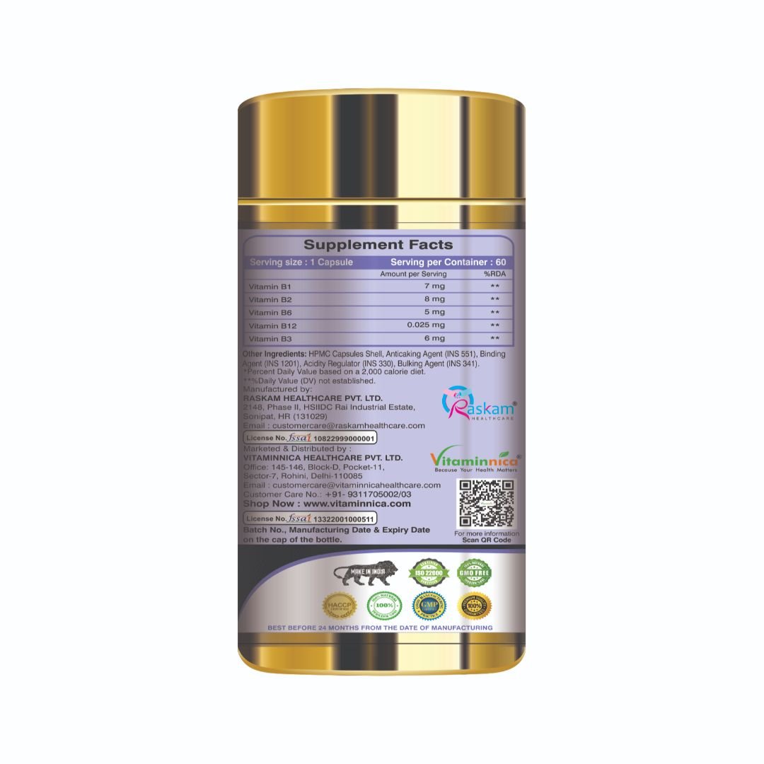 OEM Factory Priced Neuro Force Capsules Vitaminnica Supplement for Improved Concentration for Adults