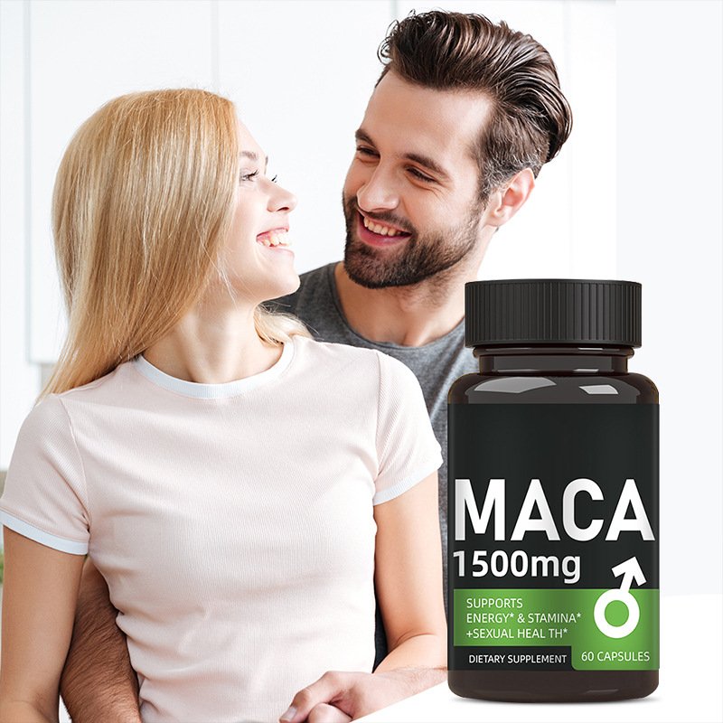 OEM Private Label black MACA root male body men enhancement vitamin herbal nutrition healthcare supplement maca capsules for men