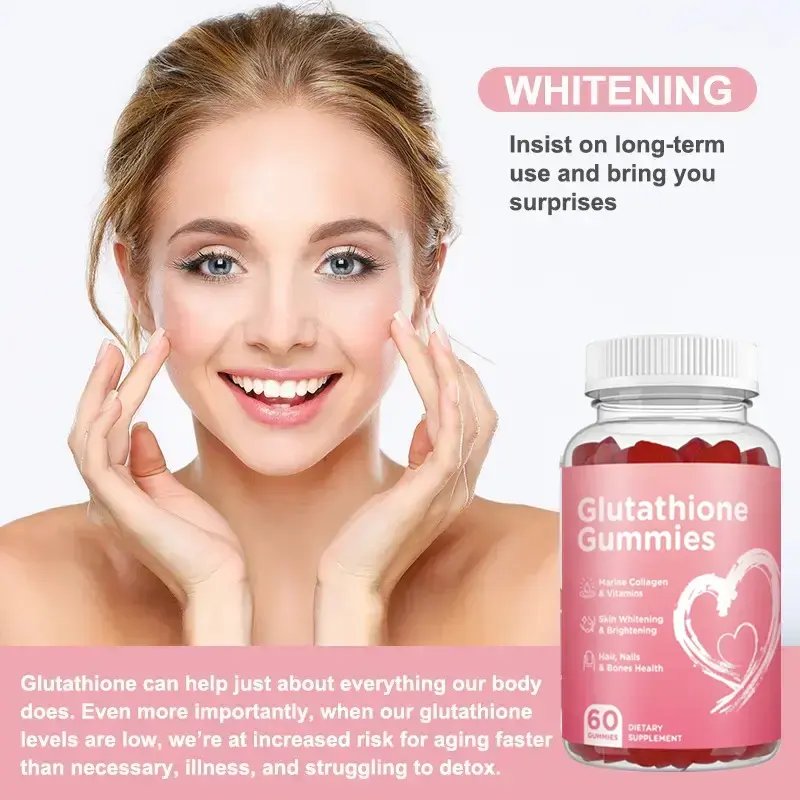 OLLI Glutathione Brightening Skin Whitening Gummies Glutathione Collagen Supplements Collagen L-glutathione Gummis