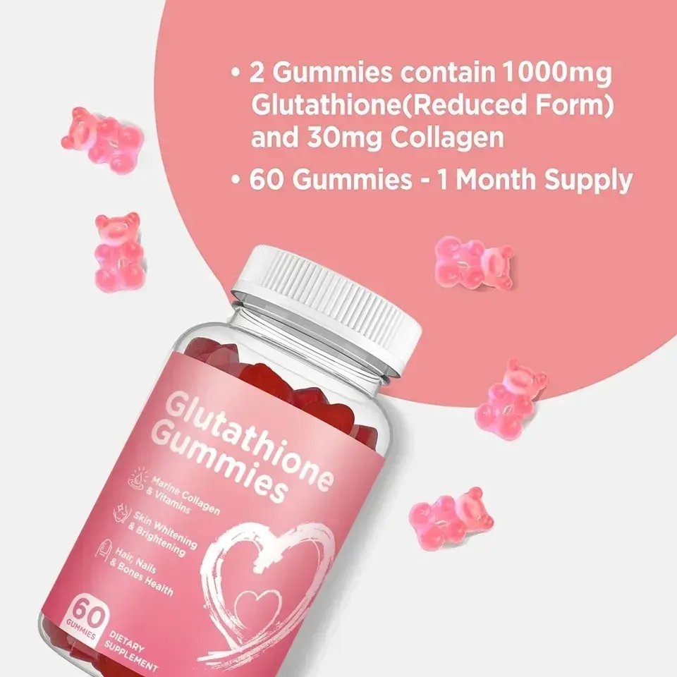 OLLI Glutathione Brightening Skin Whitening Gummies Glutathione Collagen Supplements Collagen L-glutathione Gummis
