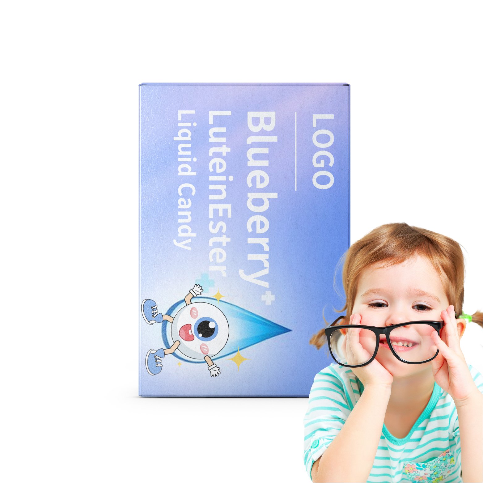 OEM Children Eye Care Vision Protect Blueberry liquid Gummies natural candy other healthcare supplement