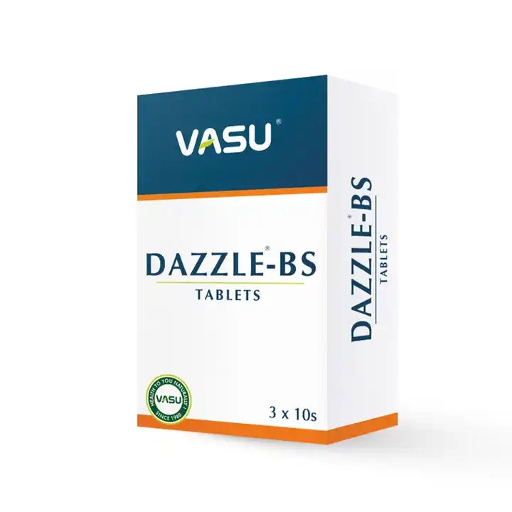 Dazzle BS Tablets Best Price Indian Exported Healthcare Supplements Wildcrafted Leaf Food Grade 3 x 10 Tab