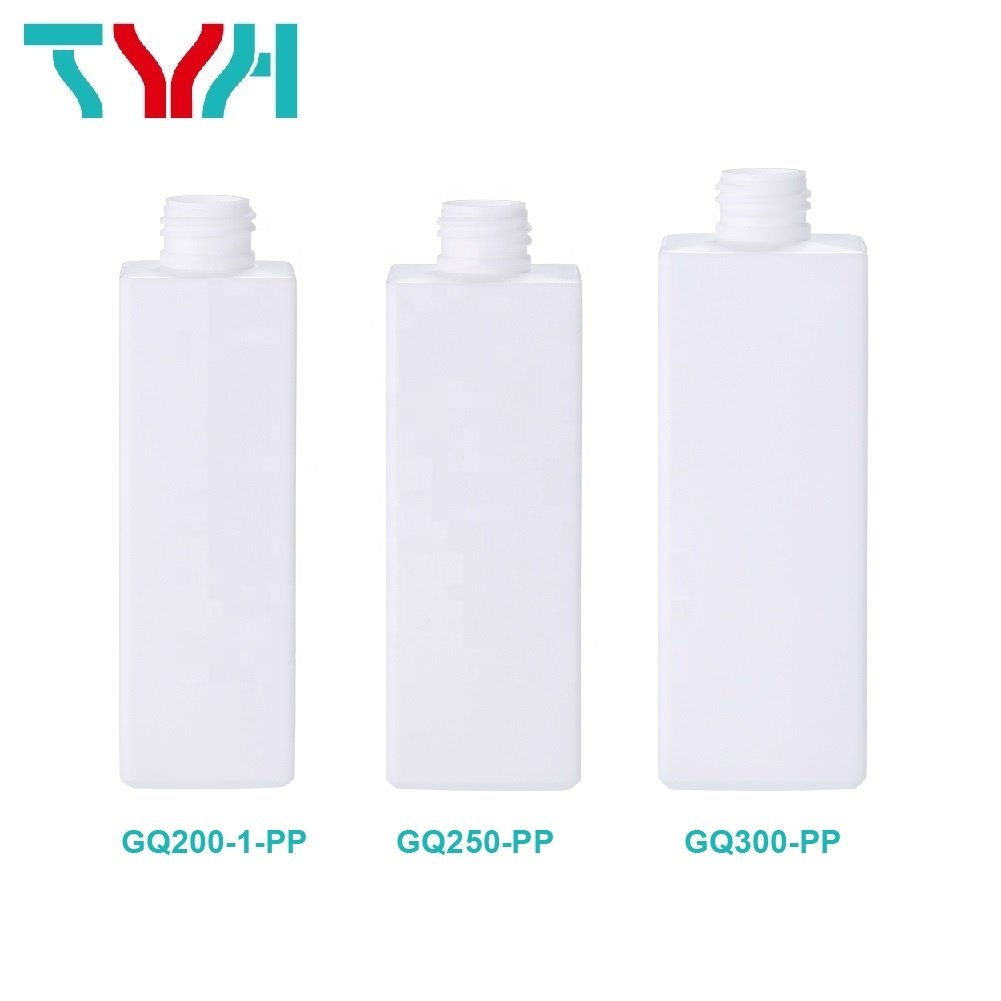 100ml 120ml 200ml 250ml 300ml PP White Square Plastic Empty Bottle with Pump Sprayer Cap Lid Skin Care Cosmetics (GQ-PP Series)