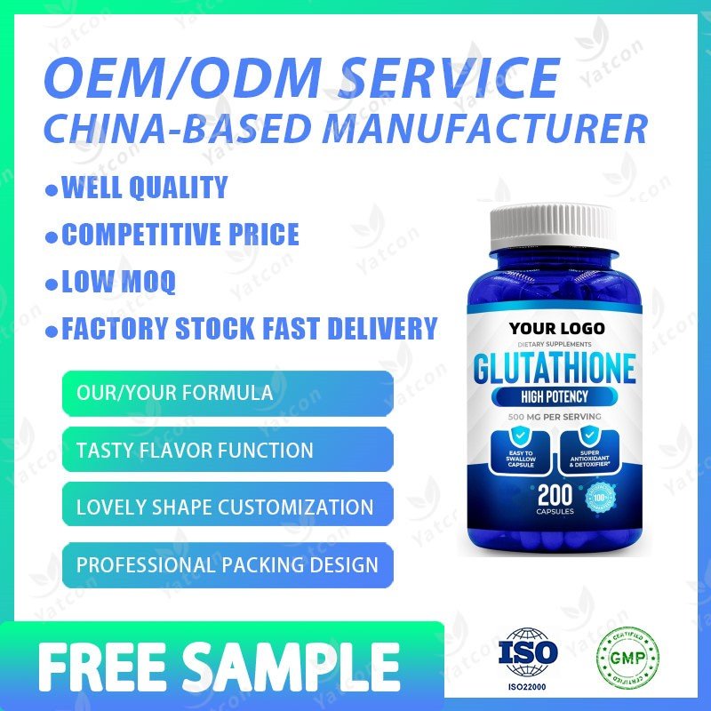 Customized Label Powerful Skin Whitening Vitamins L-Glutathione Pills Healthcare Supplements