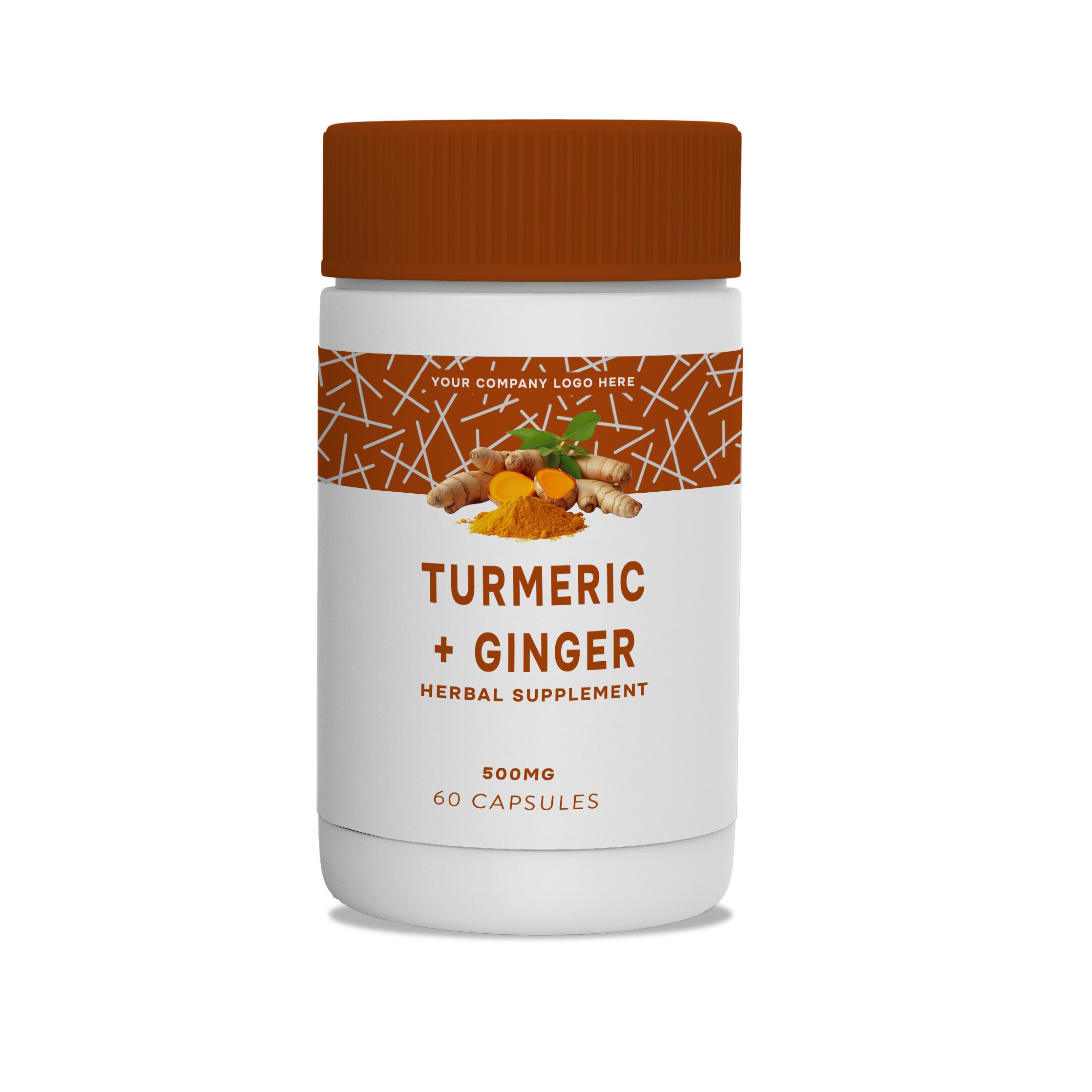 Herbal extract turmeric & ginger 60 capsules: supports joints & wellness High demand Best price for bulk buyers Root extract