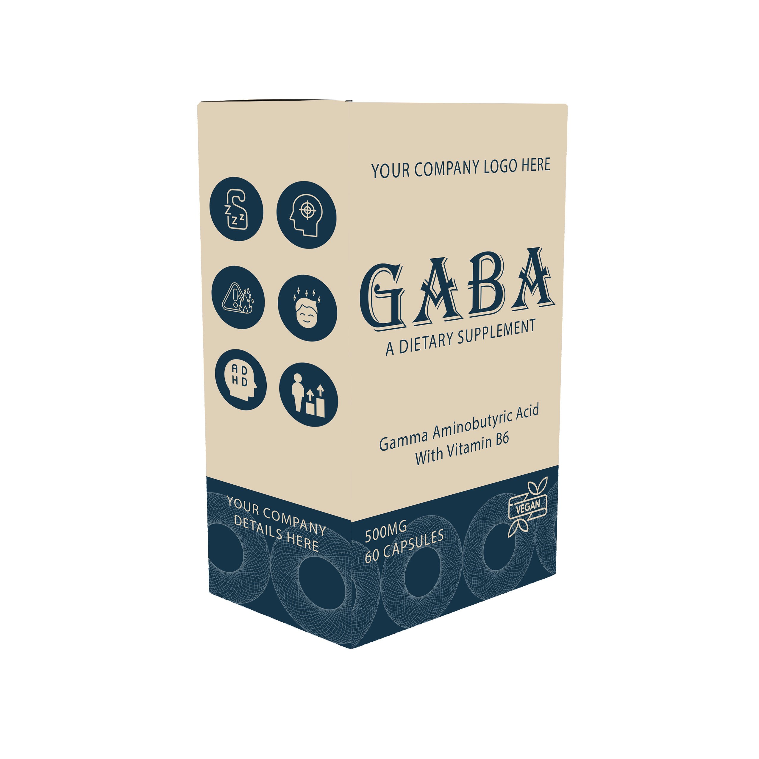 Gamma-Aminobutyric Acid(GABA) for health nutrition calm sleep & relaxation Natural formula support energy & mood for men & women