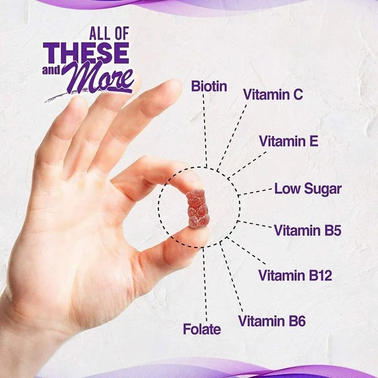 OEM Healthcare supplements Best Vegetarian Multivitamin Gummies for women men