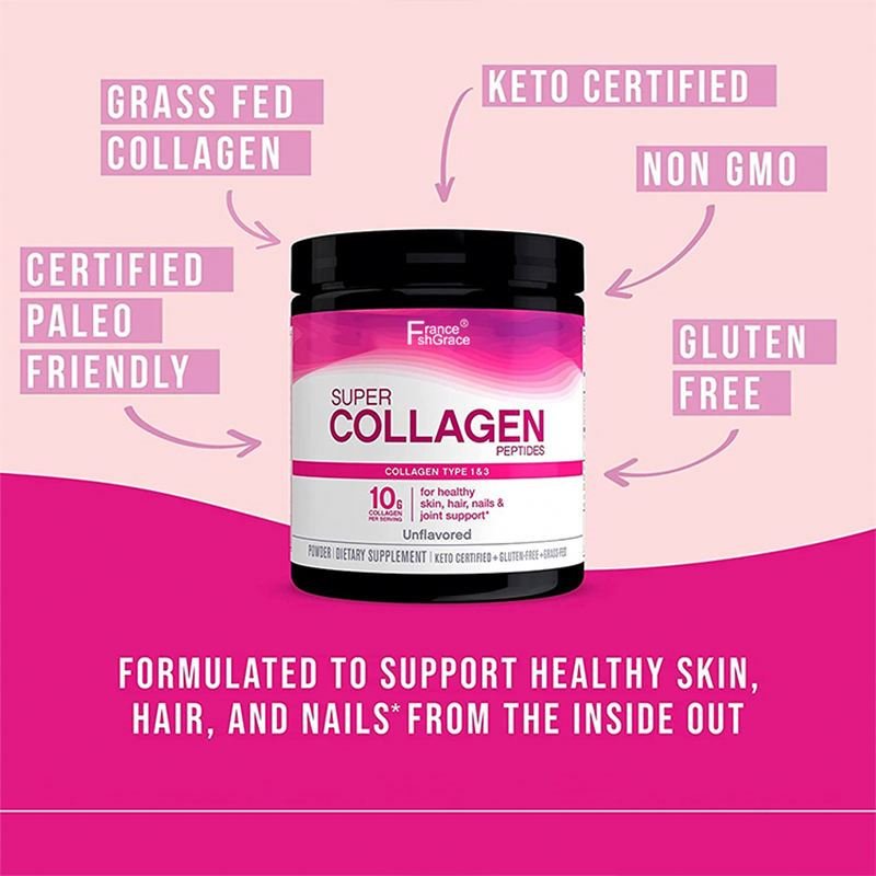 OEM bulk best healthcare 100% marine absorption vitamins collagen powder peptides for healthy